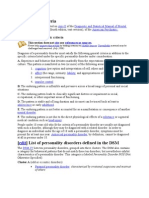 DSM IV TR Criteria