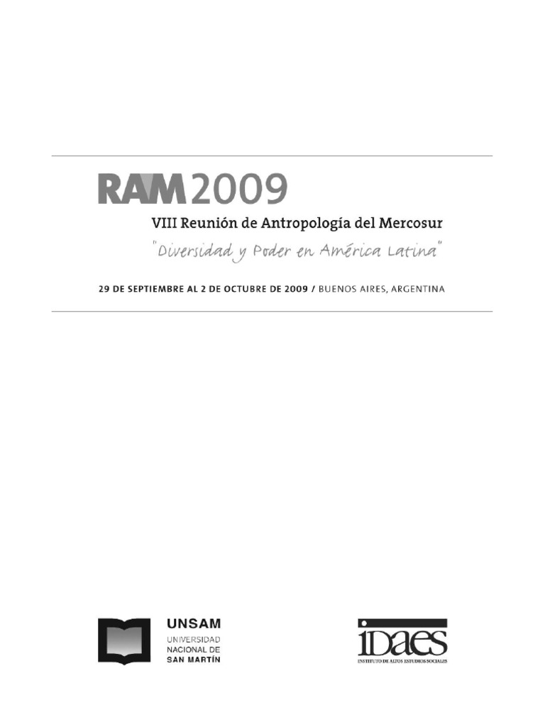 Programa Del Evento RAM 2009 PDF Argentina Brasil