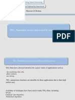 Tio Nanotubes Arrays Fabricated by Anodizing Process: Dr. Mansour Al Hoshan