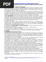 Os Sujeitos de Direito Internacional Público