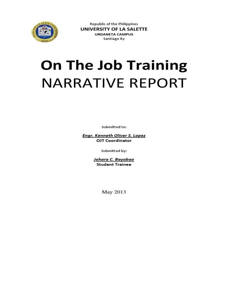 Ojt Narrative Report Pdf Broadcasting Philippines