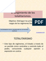 El Surgimiento de Los Totalitarismos