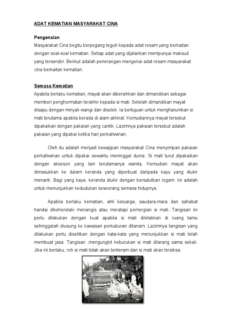 Adat Kematian Pdf