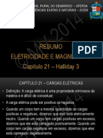 Eletricidade e Magnetismo - Resumo Cap. 21 - Halliday 3