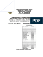 Informe de Servicio Comunitario Febrero Actual 2014 Civil