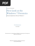 First Look at The Windows 7 Forensics