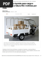 Empresa Faz Riquixás Para Carga e Passageiros e Fatura