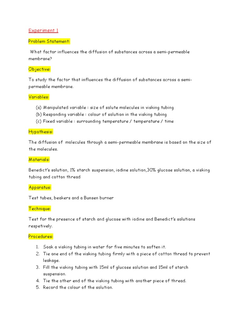 Determining the Isotonic Concentration of Sucrose Solutions for Potato