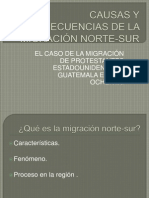 Causas y Consecuencias de La Migración Norte-Sur Coloquio