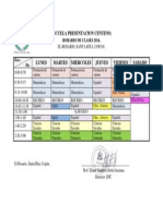 Horario de Clases II Ciclo EPC