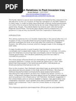 Download US-Kurdish Relations in Post-Invasion Iraq by mohd samsuddin bin harun SN22909523 doc pdf