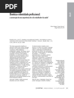 Bioética e Identidade Profissionala Construção de Uma Experiência de Si Do Trabalhador Da Saúde