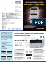 GPS-4303 4-Channel Power Supply Specs