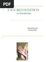 Face Recognition: An Introduction