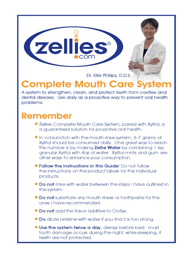 Complete Mouth Care System Cliff Notes Version | PDF | Human Tooth ...