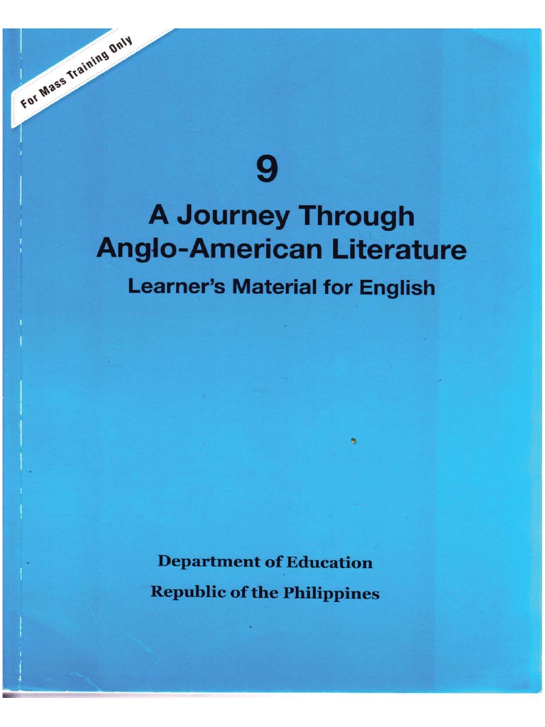 9 A Journey Through Anglo American Literature Module 1 Pdf Punctuation Rhyme