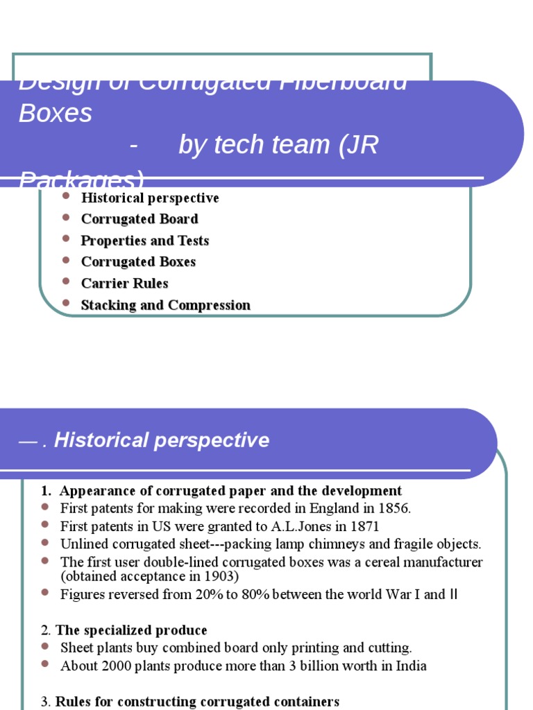 Corrugated Fiberboard Box Design Guide | PDF | Conservation And ...