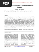 Design and Development of Embedded Multimedia Terminal