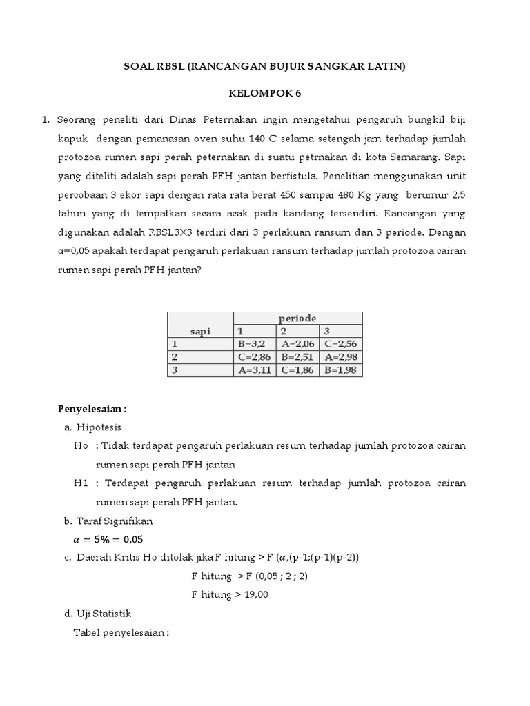 Soal Rancob Rbsl Kelompok 6