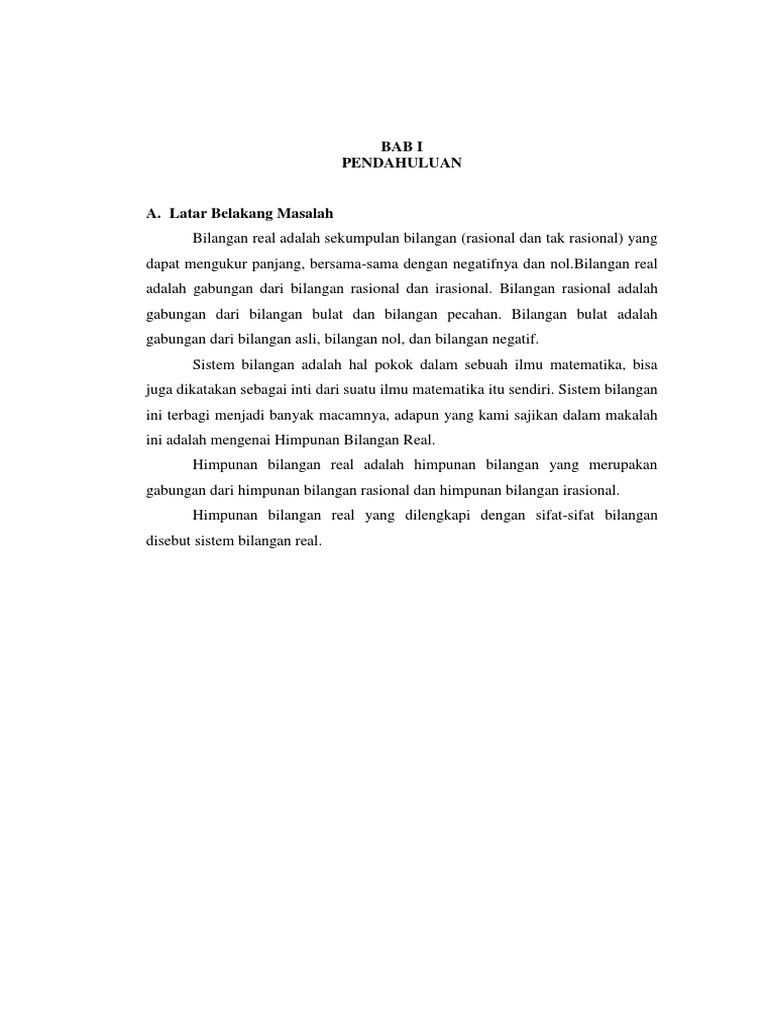 Makalah Matematika Dasar