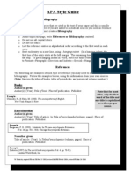 APAStyleGuide - Condensed Version
