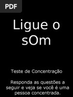 Teste de Concentracao e inteligencia