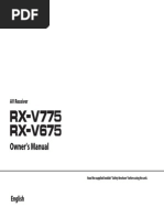 Rx-V775 Rx-V675 Om Ucrabglfh En