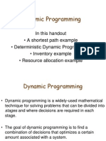 Dynammic Programming Shortest Route