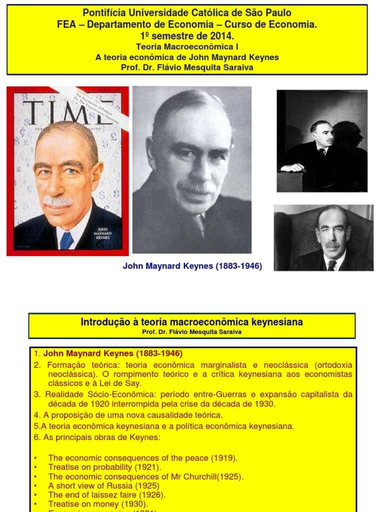 Teoria Macroeconômica de Keynes | PDF | Economia keynesiana | John ...