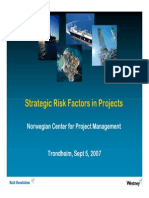 Strategic Risk Factors in Projects