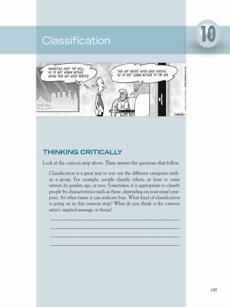 Classification essay on college students image