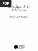 Emilio Tenti Fanfani - Sociología de La Educación