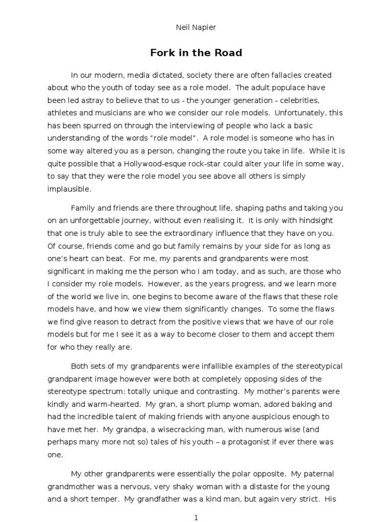 model essay example