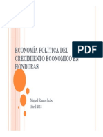 Economia Politica Crecimiento en Honduras