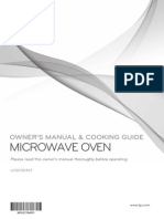 Owner's Manual for Microwave Oven