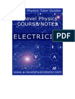 Electricity A level physics