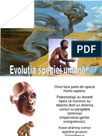 evolutia omului