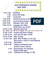 13-14 Class Schedule