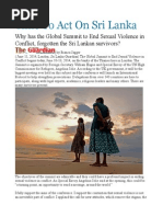 Time to Act on Sri Lanka