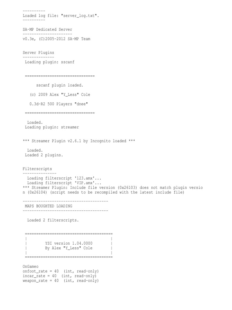 Server Log | PDF | Computer Programming | Computing