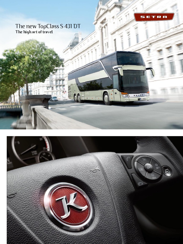 Setra 413 DT Facelift | PDF | Bus | Motor Vehicle