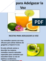 Recetas para Adelgazar La Voz