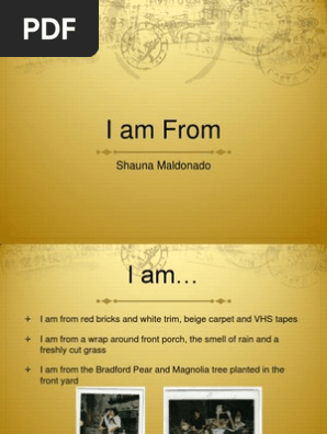 i am from poem