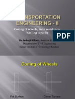 CE-461 Coning of Wheels Train Resistances Hauling Capacity