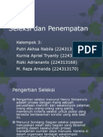 Seleksi Dan Penempatan