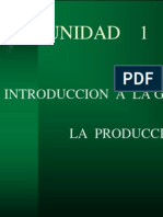 Gestión de La Producción I - Unidad 1