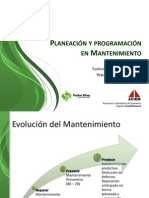 Planeacion y Programacion en Mantenimiento Pedro Silva