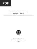 Download Teknik Penyusunan Skripsi Teknik Industri UI by Susanto Agus Wijaya SN229303536 doc pdf