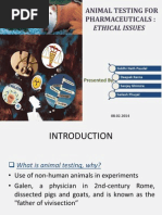 Animal Experimentation Ethics
