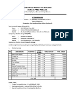 Nota Pesanan Terbaru